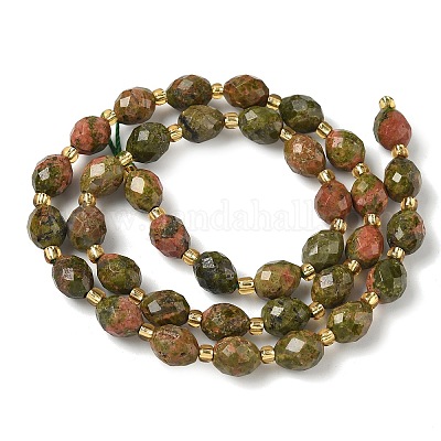 Природные Unakite бисер нитей&nbsp;G-F809-A48-01-1