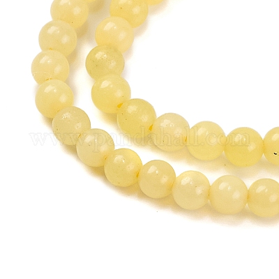 Природных лимона нефритовый шарик нити&nbsp;LS-G-A130-2mm-M02-1
