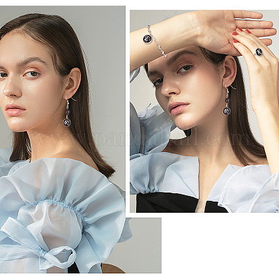 Кабошоны из стекла GLAA-WH0022-63-1