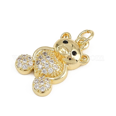 Латунные микро проложить кубического циркония подвески KK-D409-45G-A-1