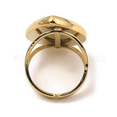 Настройки колец для открытых манжет из нержавеющей стали 304 X-RJEW-Z018-40G-1