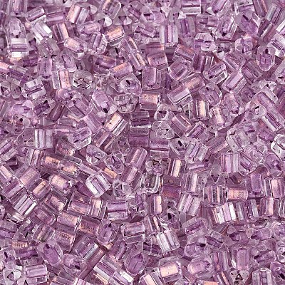 Прозрачные внутри цветные стеклянные бусины SEED-T007-13J-1