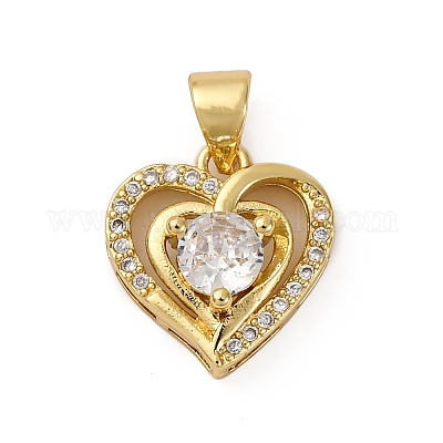 Латунные микро проложить кубического циркония подвески KK-P308-08G-1