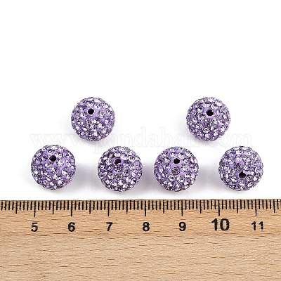 Бусины с класс А стразами RB-B027-3-1