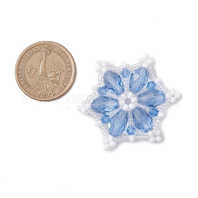 Рождественские стеклянные подвески PALLOY-MZ01093-01-1