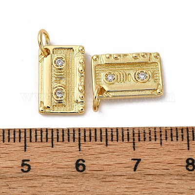 Латунные микро проложить кубического циркония подвески KK-P308-33G-1
