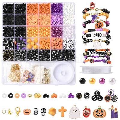 Набор для самостоятельного изготовления браслетов на тему Хэллоуина DIY-FS0009-82-1
