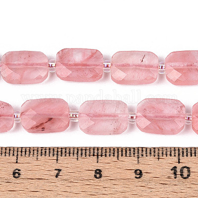 Вишневого кварца стеклянные бусы пряди G-T139-76-1