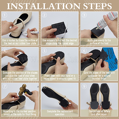 Резиновые пятки&nbsp;LS-FIND-WH0126-813-1