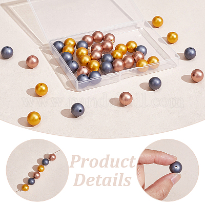 45шт 3 цвета силиконовые бусины SIL-PH0001-23-1