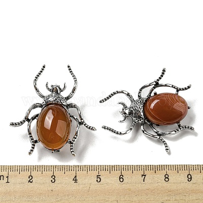 Брошь из сплава двойного назначения в виде паука JEWB-C026-03A-AS-1