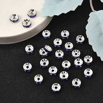 Латунь марки А горный хрусталь Spacer бисер RB-A014-Z8mm-05S-1