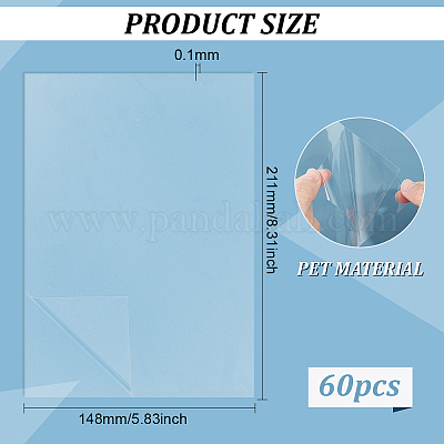 А5 прозрачные двухсторонние клейкие наклейки для домашних животных AJEW-WH0513-22-1