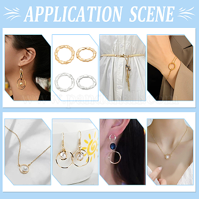 200 шт. 2-х цветные соединительные кольца из цинкового сплава FIND-PH0024-09-1