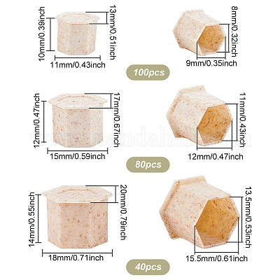 220 шт. 3 стильных разлагаемых стаканчика для чернил для татуировки из пшеничной соломы&nbsp;FIND-BC0004-17-1