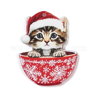 Акриловые подвески на рождественскую тематику OACR-Q101-01A-1