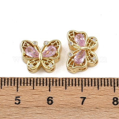 Многожильные звенья из латуни с паве из кубического циркония ZIRC-F145-03G-02-1