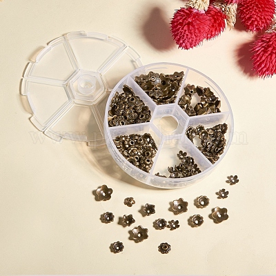 Тибетском стиле сплав шарик крышки TIBE-JP0001-01-1