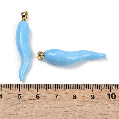 Лэмпворк ручной работы с латунными подвесками KK-Q095-02A-05-1