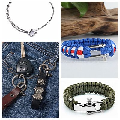 Латунные эмалированные d-образные кольца анкерные застежки-дужки KK-P201-01G-1