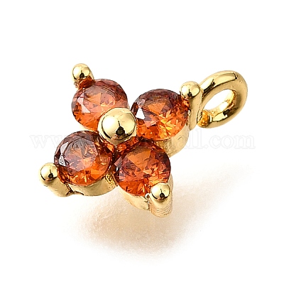 Латунные микро проложить кубического циркония подвески&nbsp;X-KK-D356-07C-G-1