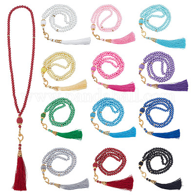 12 шт. 12-х цветные круглые стеклянные бусины с имитацией жемчуга AJEW-NB0007-13-1