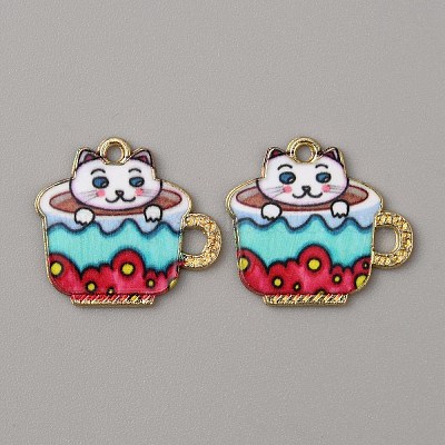 Подвески из эмали и сплава ENAM-WH0061-30A-1