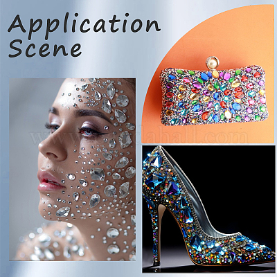 Акриловый кабошоны со стразами DIY-WH20007-239B-1