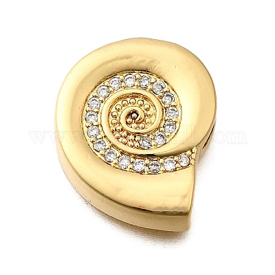 Латунные микропаве из прозрачного кубического циркония KK-B136-23G-1