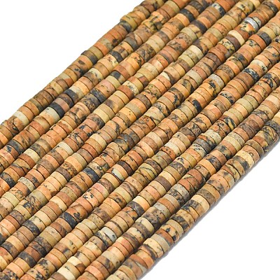 Естественного изображения яшмы бисер нитей G-P575-B30-4x1mm-1