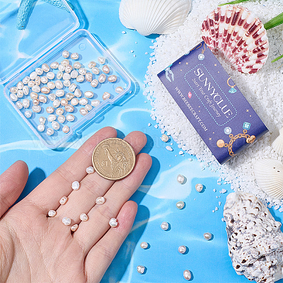 3 нить бусин из натурального культивированного пресноводного жемчуга PEAR-SC0001-22-1