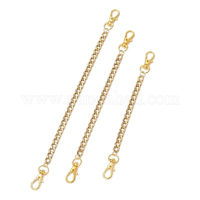 3 шт. 3 стиля кубинских звеньев из нержавеющей стали 304 для удлинителей сумок FIND-JF00157-1