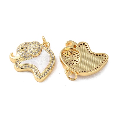 Латунные микро проложить кубического циркония подвески KK-B083-39B-G-1