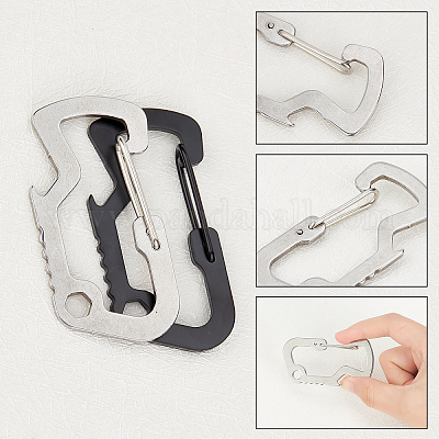 12 шт. 2-х стильная фурнитура для брелока из нержавеющей стали STAS-UN0020-69-1