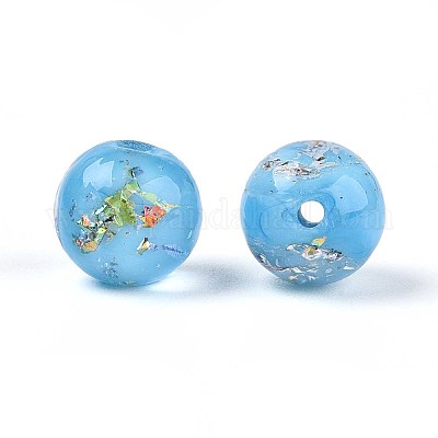 Ручной работы бусины фольги LAMP-T021-31D-1