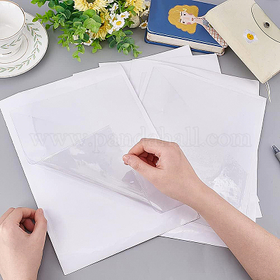 8 шт. 2 стиля прозрачных ПВХ пластиковых самоклеящихся пакетов ABAG-BC0001-36-1