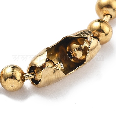 Ожерелья из шариковой цепи из нержавеющей стали 304 CHS-F009-01H-45cm-G-1