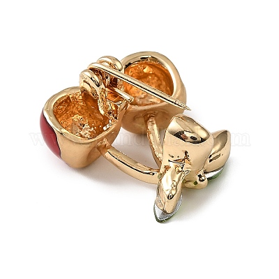 Брошь с эмалью из золотого сплава&nbsp;LS-JEWB-K018-32J-G-1