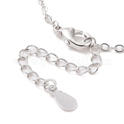 Ожерелье с подвеской в виде звезды из кубического циркония NJEW-G073-01B-B-1