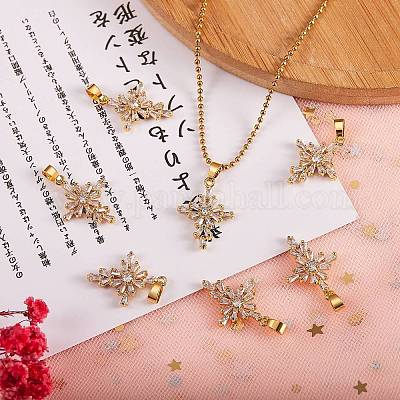 5 шт. Латунные подвески с микропаве ZIRC-SZ0002-59-1