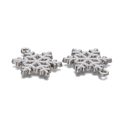 Снежинка сплава эмали подвески X-ENAM-R041-34-1
