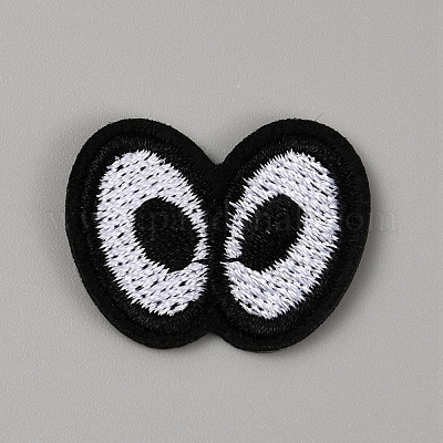 Глаз хлопковая вышивка утюгом на заплатках для одежды DIY-WH0430-416C-1
