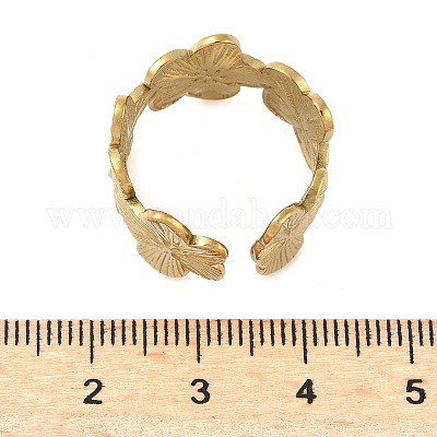 Регулируемые открытые манжеты из нержавеющей стали 304 для женщин&nbsp;LS-RJEW-U060-03B-G-1