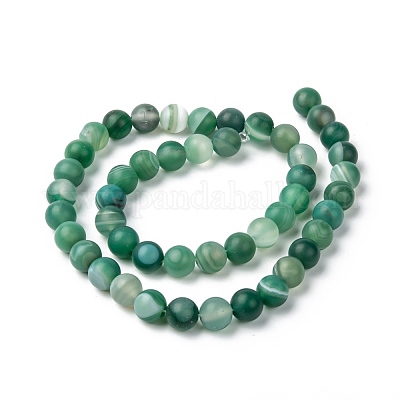 Натуральные полосатые агатовые / полосатые агатовые нити G-K166-12-8mm-1