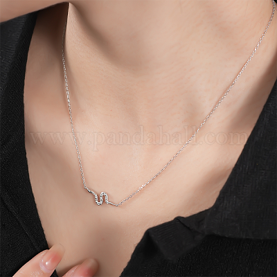 Женские ожерелья со змеей из стерлингового серебра CR8525-2-1