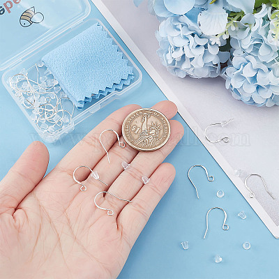 10 пара 925 крючка для сережек из стерлингового серебра STER-BBC0001-36-1