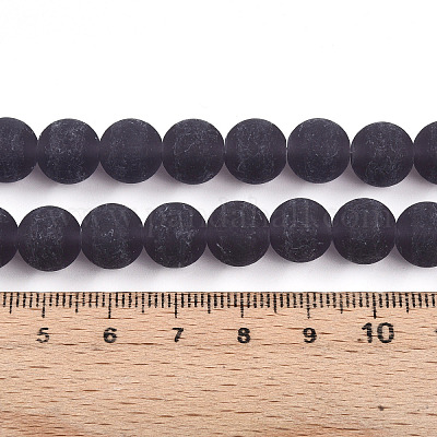 Прозрачные стеклянные бусины GLAA-T032-T10mm-MD03-1