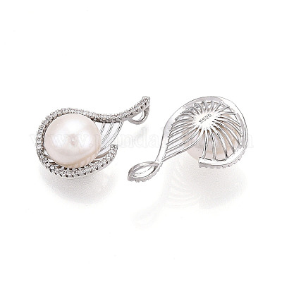 Подвески из натурального пресноводного жемчуга PEAR-N020-07P-1