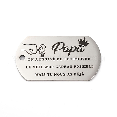 Подвески из нержавеющей стали 201 с защитой от потускнения STAS-R002-02P-08-1