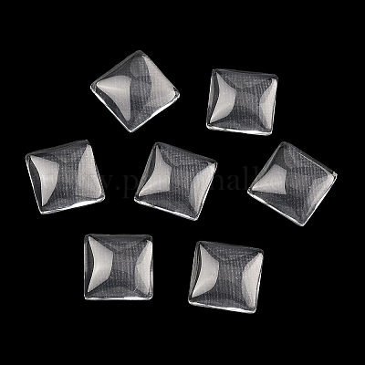 Полупрозрачные квадратных кабошоны&nbsp;GGLA-S022-10mm-1